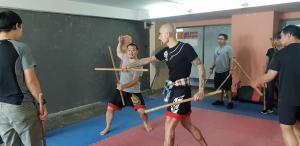 Tactical Thai Sword seminar at JDT in Bangkok, Kru Nuat