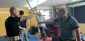 Tactical Thai Sword seminar at JDT in Bangkok, Kru Nuat