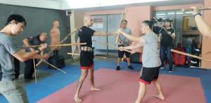 Tactical Thai Sword seminar at JDT in Bangkok, Kru Nuat