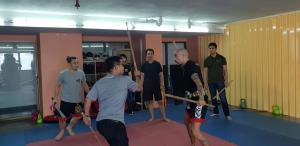 Tactical Thai Sword seminar at JDT in Bangkok, Kru Nuat