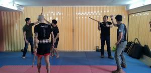 Tactical Thai Sword seminar at JDT in Bangkok, Kru Nuat