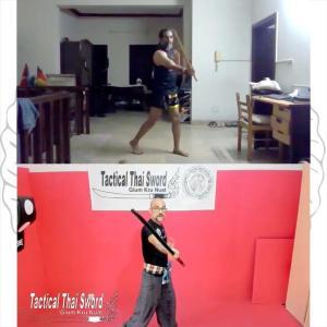 First online class for Rehan, III | Tactical Thai Sword - Glum Kru Nuat