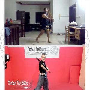 First online class for Rehan | Tactical Thai Sword - Glum Kru Nuat