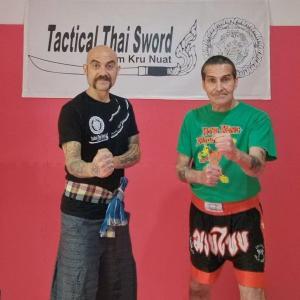 First Muay Chaiya class for Mike | Tactical Thai Sword - Glum Kru Nuat